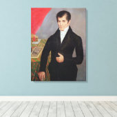 Don Jose Cecilio del Valle Canvas Afdruk (Insitu (Houten vloer))