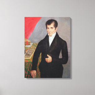 Don Jose Cecilio del Valle Canvas Afdruk