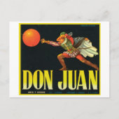 Don Juan  Crate Label Briefkaart (Voorkant)