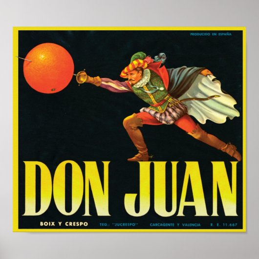 Don Juan Crate Label Poster (Voorkant)