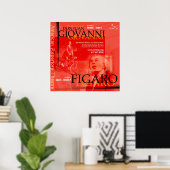 DON JUAN GIOVANNI en FIGARO 2 Poster (Thuiskantoor)