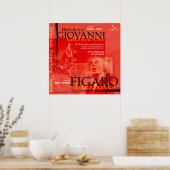 DON JUAN GIOVANNI en FIGARO 2 Poster (Keuken)