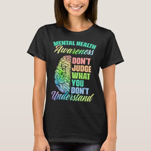 Don Judge Mental Illness Support Mental Health Awa T-shirt (Voorkant)