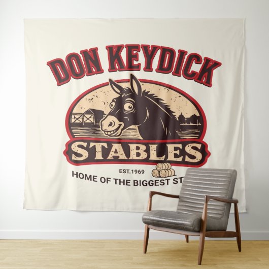 Don Keydick Stables Vintage Farm Wandkleed (In Situ (horizontaal))