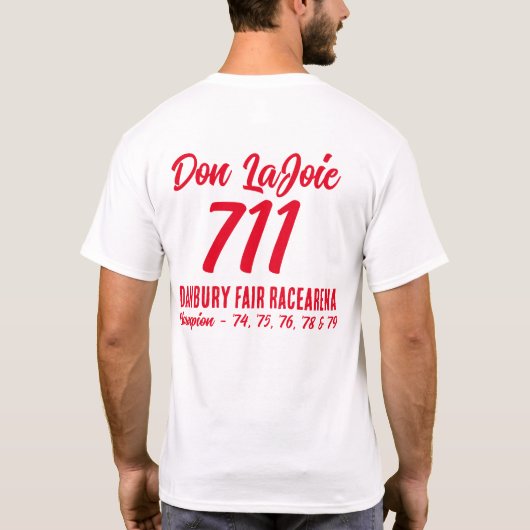 Don LaJoie 2-zijdig T-shirt Danbury Racearena Cham (Achterkant)