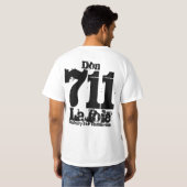 Don Lajoie Danbury Fair Racearena B&W 2-zijdig T-s T-shirt (Achterkant volledig)
