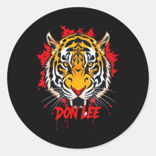 Don Lee Fierce Jeet Kune Do JKD Mixed Martial Arts Ronde Sticker