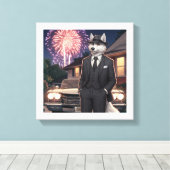 Don Lupo Canino "4 juli" Canvas Afdruk (Insitu (Houten vloer))