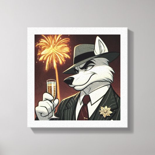 Don Lupo Canino "Nieuwjaar" Canvas Afdruk (Voorkant)