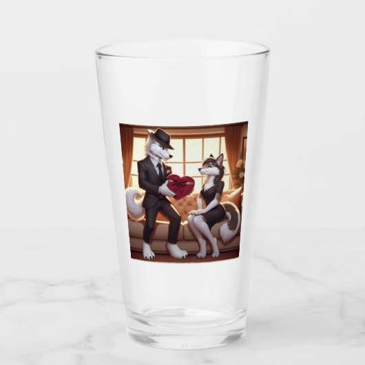 Don Lupo Canino "Valentijnen" Glas (Voorkant)