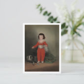 Don Manuel Osorio met katten, Goya Briefkaart (Staand voorkant)