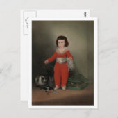 Don Manuel Osorio met katten, Goya Briefkaart (Voorkant / Achterkant)