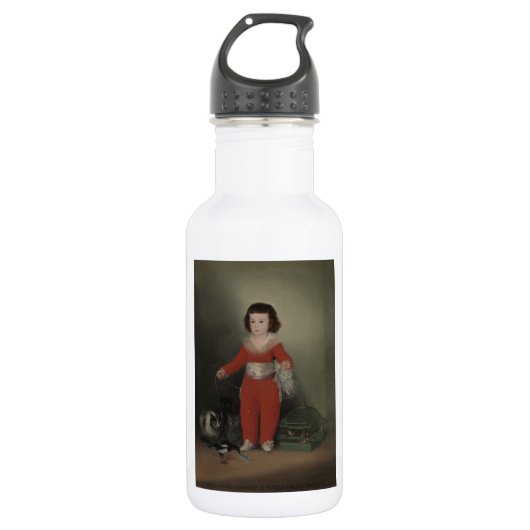 Don Manuel Osorio met katten, Goya Waterfles (Voorkant)