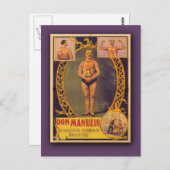 Don Manuelo, Man met tatoeages op kaarten, Briefka Briefkaart (Voorkant / Achterkant)