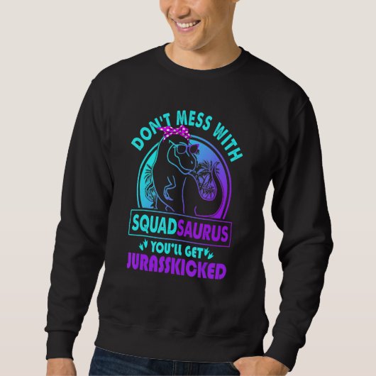 Don Mess met Squadsaurus, je krijgt Jurasskip Trui (Voorkant)