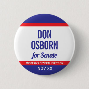 Don Osborn Voor Senaat Ronde Button 5,7 Cm