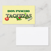 Don Pancho Taquizas Visitekaartje (Voorkant / Achterkant)