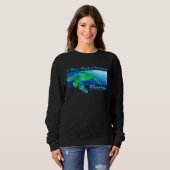 Don Pedro Island Florida Swimming Zee Turtle Trui (Voorkant volledig)