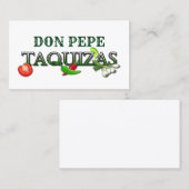 Don Pepe Taquizas Visitekaartje (Voorkant / Achterkant)