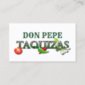 Don Pepe Taquizas Visitekaartje (Voorkant)