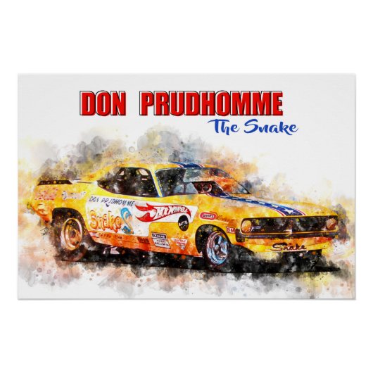 Don Prudhomme The Snake Perfect Poster (Voorkant)
