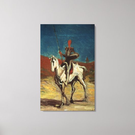 Don Quichot, c.1865-1870 Canvas Afdruk (Voorkant)