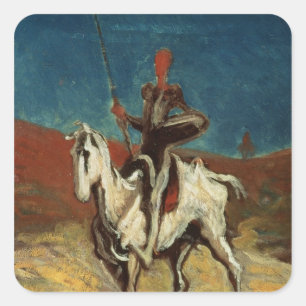 Don Quichot, c.1865-1870 Vierkante Sticker