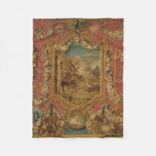 Don Quichot geleid door Dwaasheid, 18e-eeuwse wand Fleece Deken
