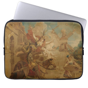 Don Quichot geleid door Dwaasheid, 18e-eeuwse wand Laptop Sleeve