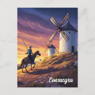 Don Quichot in Consuegra Spanje Reizen Briefkaart