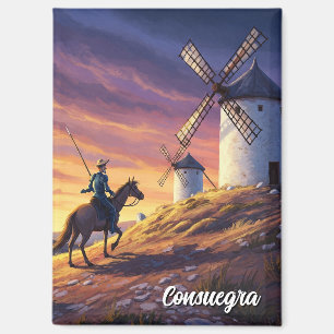 Don Quichot in Consuegra Spanje Reizen Magneet