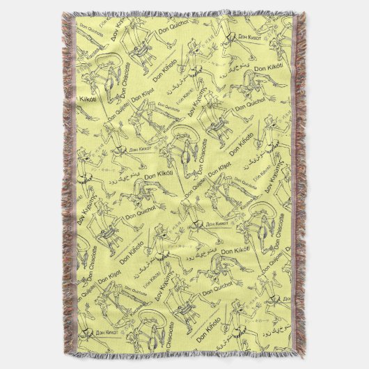 Don Quichot in vertaling door @QUIXOTEdotTV Deken (Voorkant Verticaal)