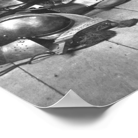 Don Quichot in zijn studie Poster (Hoek)