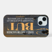 Don Quichot Inspirerend citaat "waanzin" iPhone 15 Case (Achterkant horizontaal)