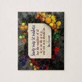 Don Quichot Inspirerend citaat "waanzin" Legpuzzel (Verticaal)