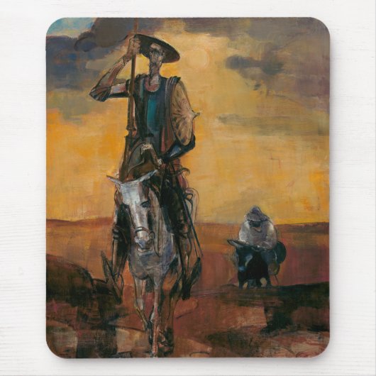Don Quichot op de weg Stanislav Stanek Muismat (Voorkant)