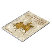 Don Quichot Quote en illustratie - gepersonaliseer Notitieboek (Linkerzijde)