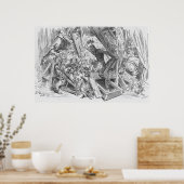 Don Quichot vecht tegen poppen Poster (Keuken)