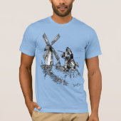 Don Quichot vecht tegen windmolens T-shirt (Voorkant)