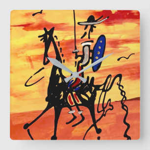 Don Quichot Vierkante Klok