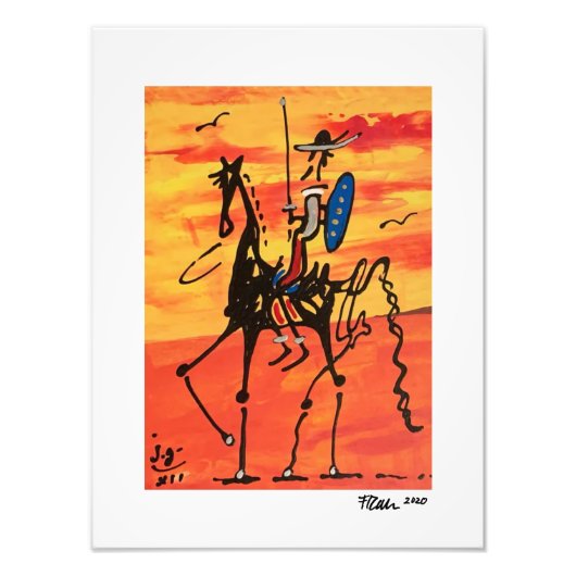 Don Quichot XII Foto Afdruk (Voorkant)