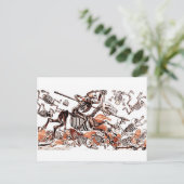 Don Quijote Calavera Briefkaart (Staand voorkant)