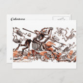 Don Quijote Calavera Briefkaart (Voorkant / Achterkant)