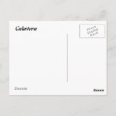 Don Quijote Calavera Briefkaart (Achterkant)