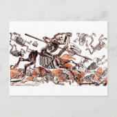 Don Quijote Calavera Briefkaart (Voorkant)