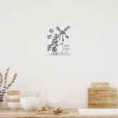 Don Quijote de La Mancha Poster (Keuken)