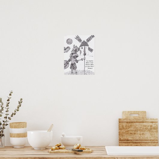 Don Quijote de La Mancha Poster (Keuken)