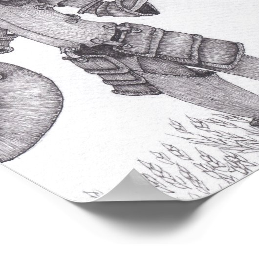 Don Quijote de La Mancha Poster (Hoek)