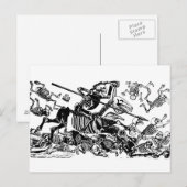 Don Quijote door José Guadalupe Posada Briefkaart (Voorkant / Achterkant)