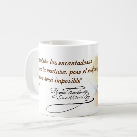 DON QUIJOTE - Mok - Taza - Cervantes (Voorkant links)